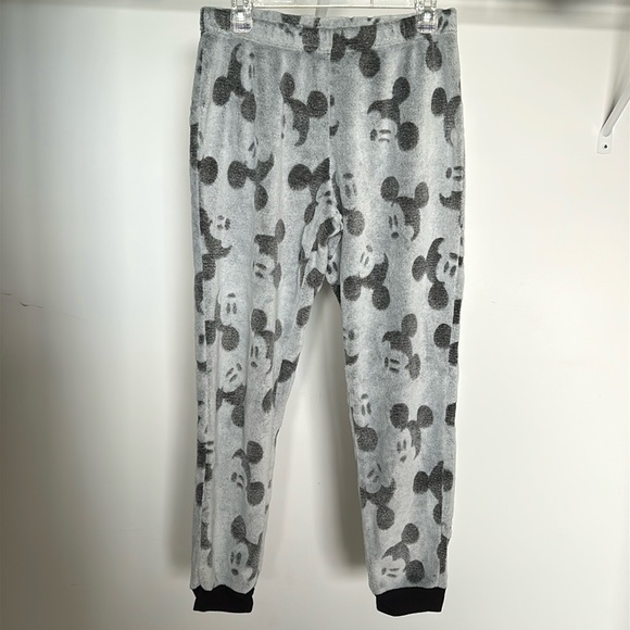 DISNEY Mickey Mouse Fleece Joggers Women’s Size Medium Pajama Bottoms - Picture 5 of 15